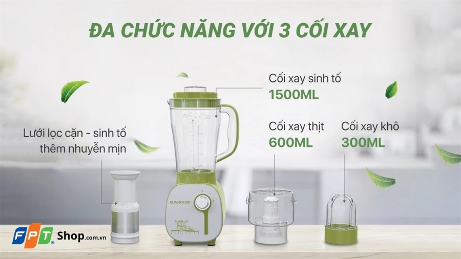 Máy xay sinh tố Sunhouse SHD5312G