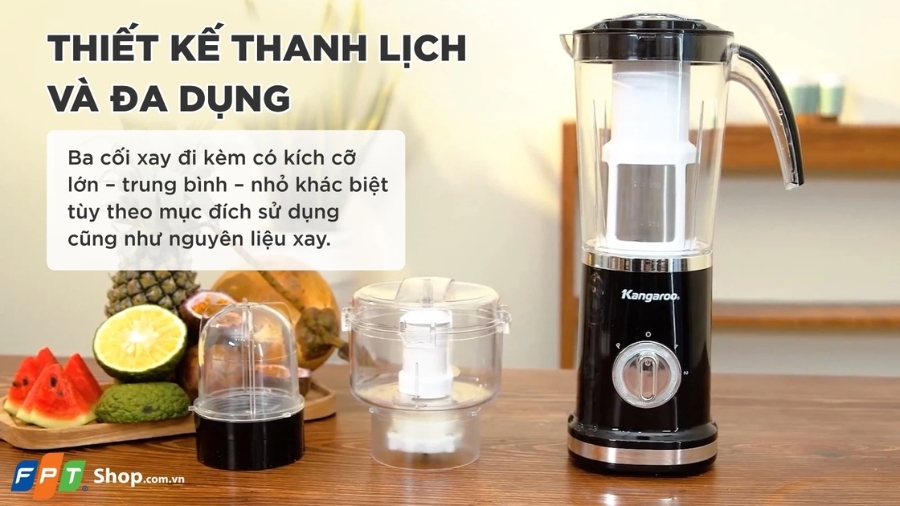 Máy xay sinh tố đa năng 3 cối Kangaroo KG3B2