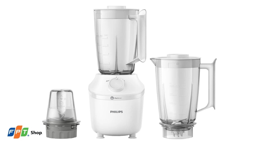 Máy xay sinh tố đa năng 3 cối Philips HR2041/50