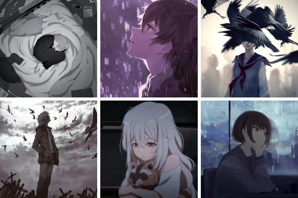 Ảnh đại diện Zalo buồn hoạt hình, anime