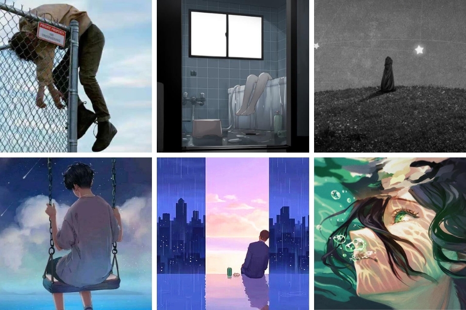 Ảnh đại diện Zalo buồn bi thương, tuyệt vọng hình 1