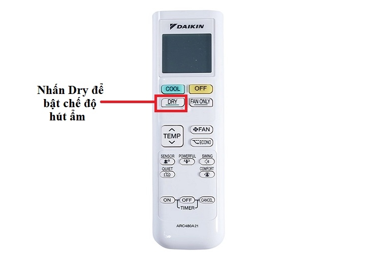 Chế độ hút ẩm điều hoà Daikin (Hình 3)