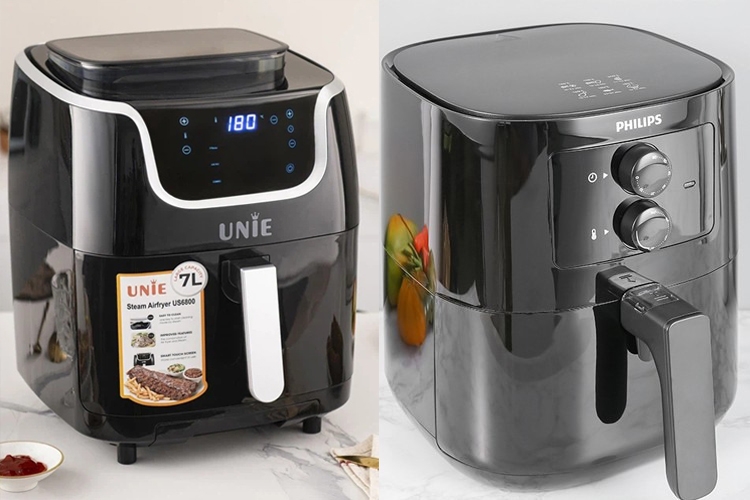 So sánh nồi chiên không dầu Unie và Philips (hình 11)