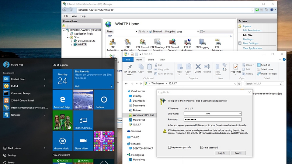 Kiểm tra kết nối FTP Server