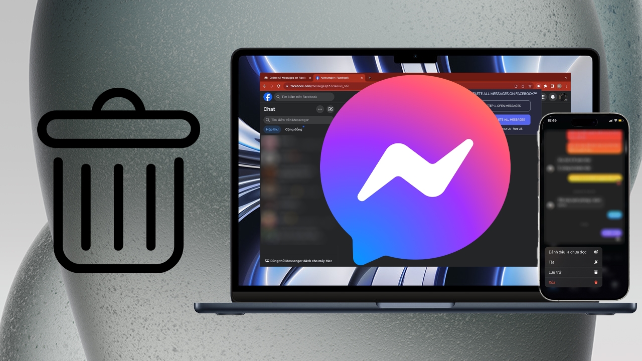 cách ẩn tin nhắn messenger và xoá tin nhắn