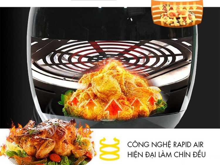 So sánh nồi chiên không dầu Mishio và Philips (hình 5)