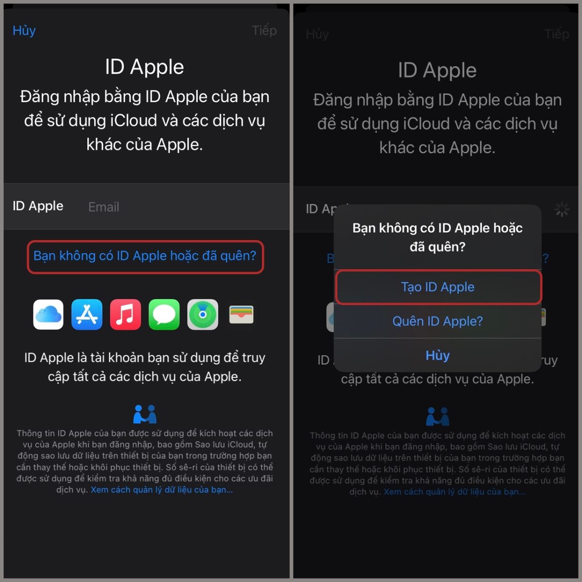 Cách tạo iCloud cho iPhone 6, iPhone 6 Plus để bảo vệ tài liệu, thông tin cá nhân an toàn hơn 4
