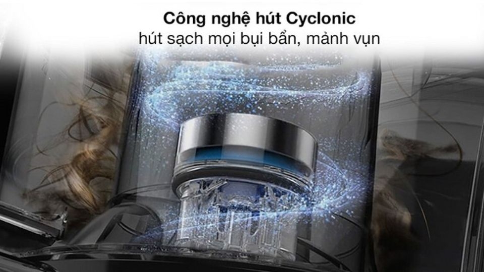 Tác dụng của công nghệ hút xoáy Cyclonic