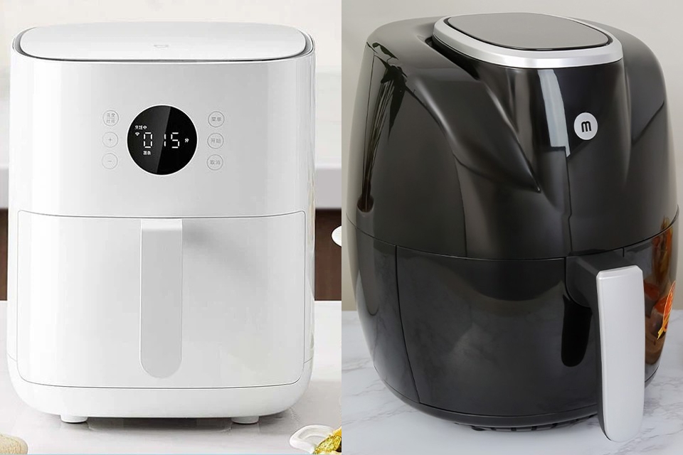 So sánh nồi chiên không dầu Mishio và Xiaomi (hình 9)