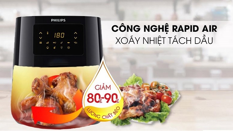 So sánh nồi chiên không dầu Xiaomi và Philips (hình 4)