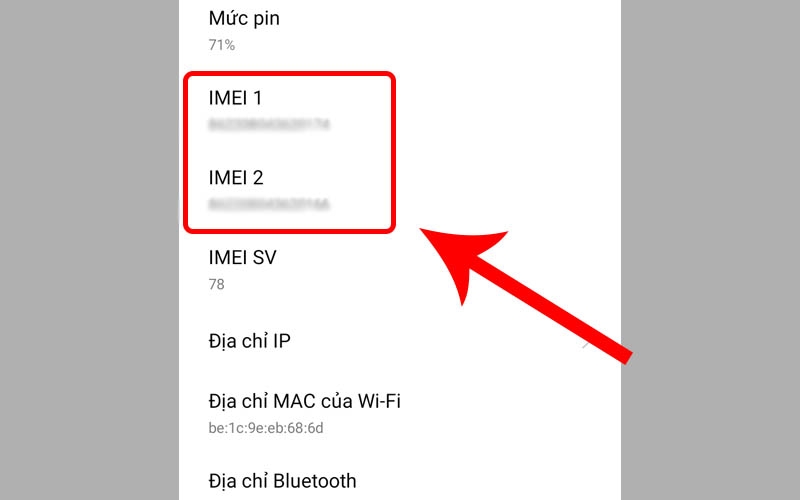 Check IMEI OPPO 4