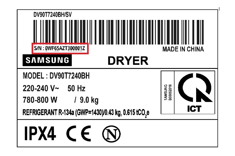Bảo hành máy sấy Samsung (Hình 1)
