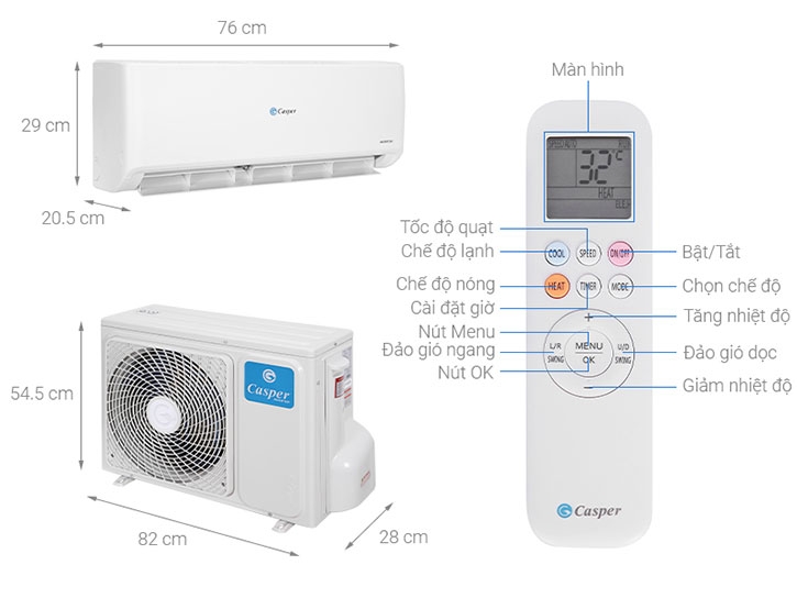 Chế độ HEAT của điều hoà Casper là gì? Hướng dẫn cách sử dụng chế độ HEAT hiệu quả nhất 1