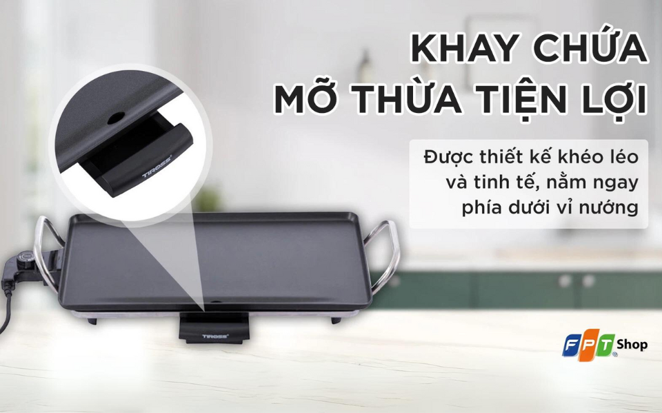 Vỉ nướng điện đáng mua nhất 2024 Tiross TS-966