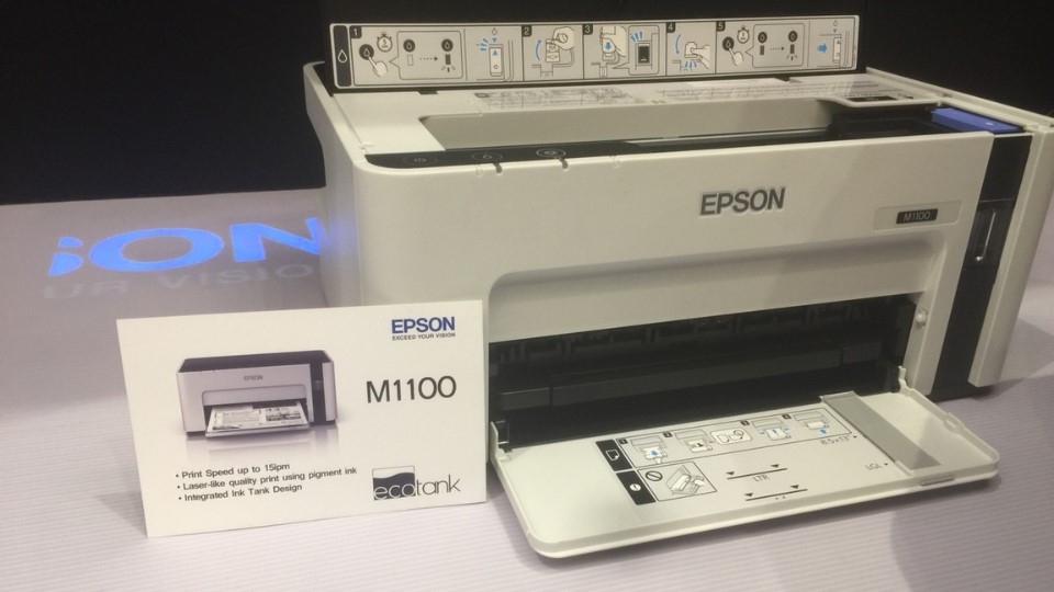 Máy Epson M1100 (C11CG95501) in phun trắng đen đơn năng