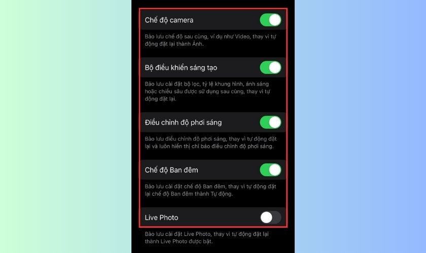 cách chỉnh camera iphone rõ nét 8.2
