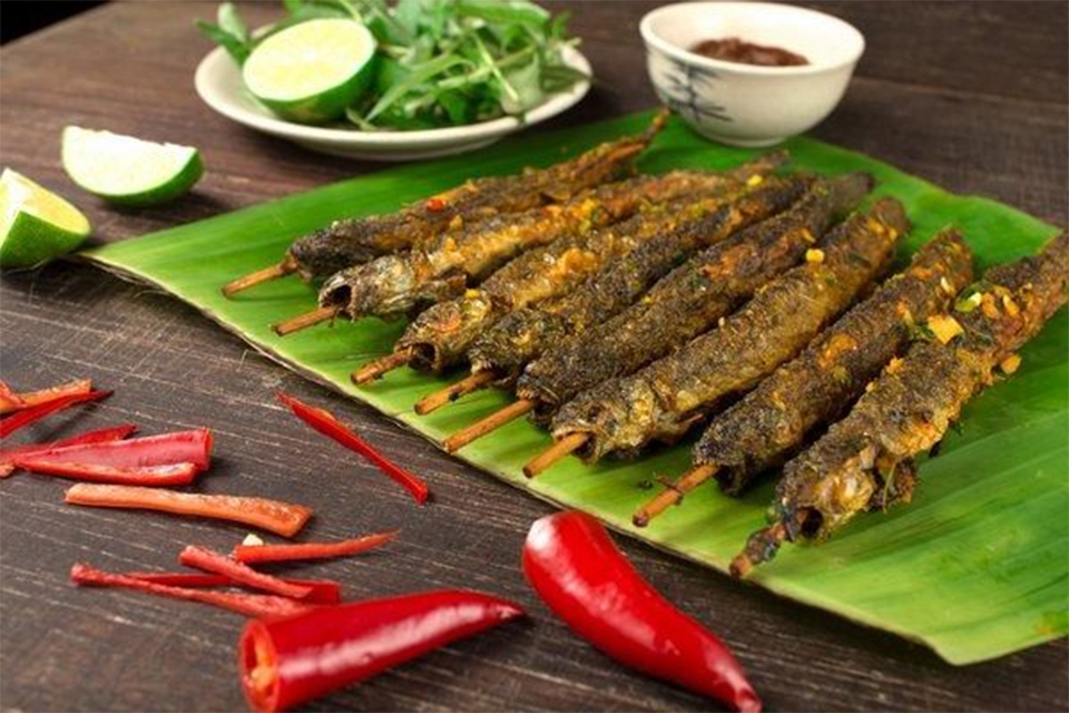 Cá kèo nướng muối ớt