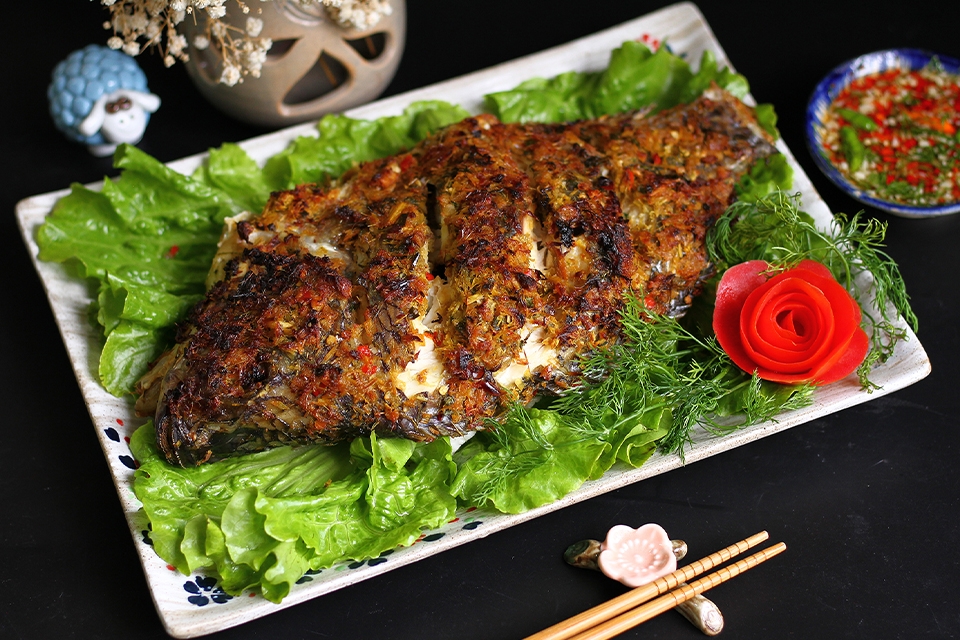 Cá rô phi nướng