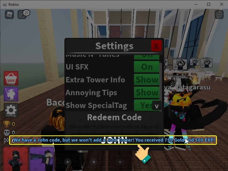 code Arena Tower Defense (ảnh 8)
