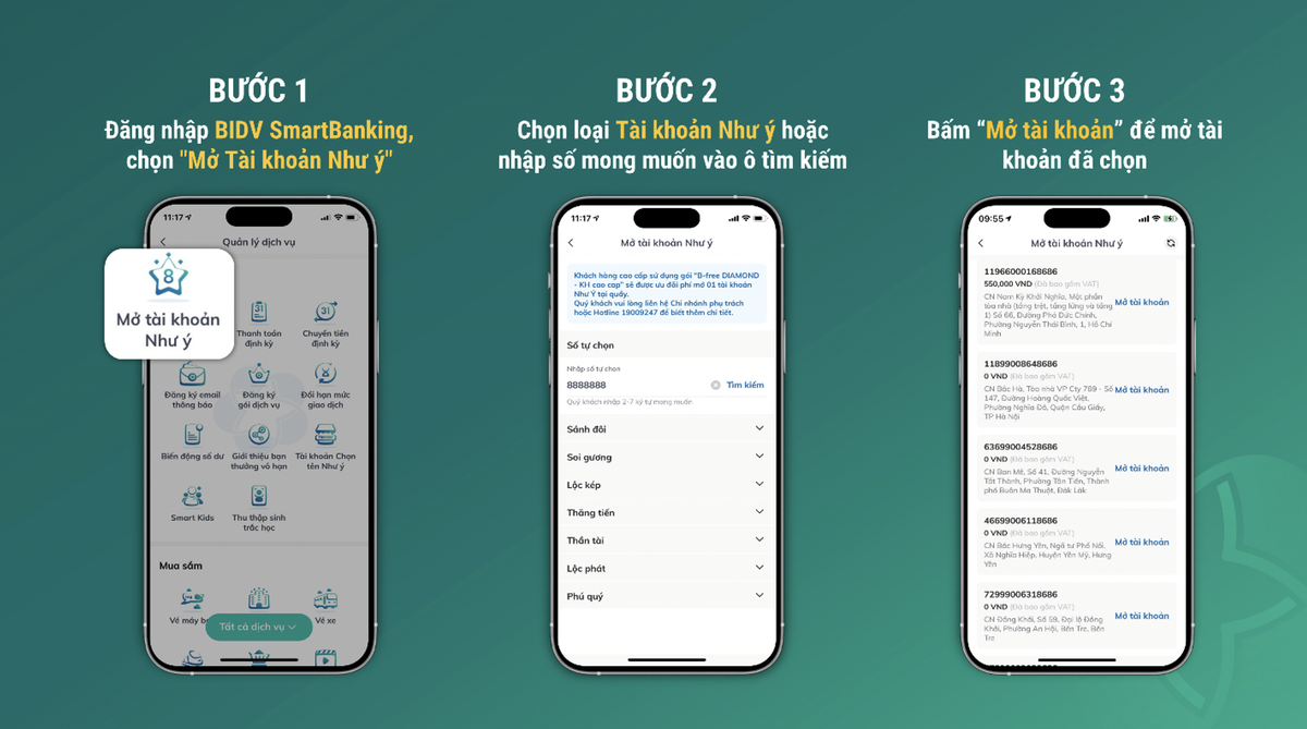 Phí duy trì tài khoản BIDV 5