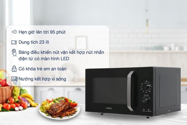 Lò vi sóng Hafele 23L HW-F23B thiết kế sang trọng, hiện đại