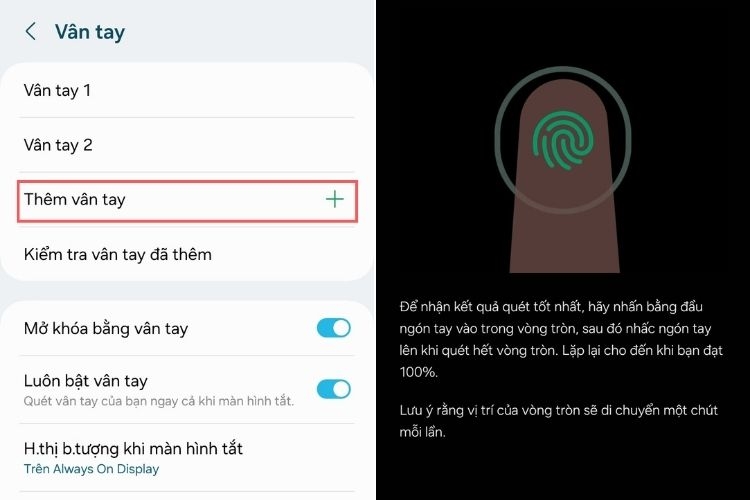 Cách đổi mật khẩu điện thoại Samsung 6