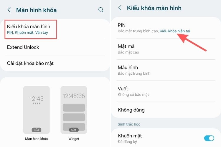 Cách đổi mật khẩu điện thoại Samsung 3