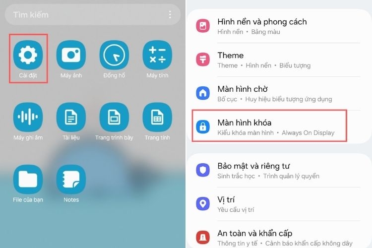 Cách đổi mật khẩu điện thoại Samsung 2