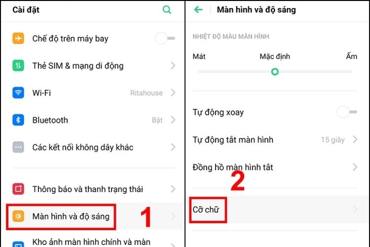 Cách chỉnh cỡ chữ trên Samsung