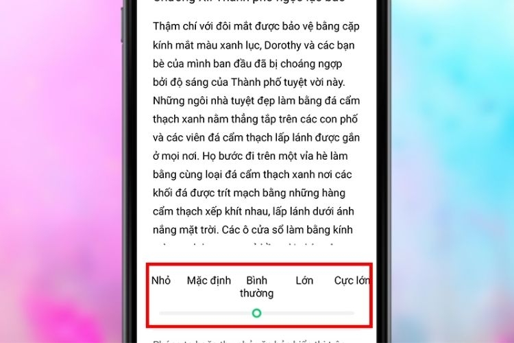 Cách chỉnh cỡ chữ trên Samsung 4