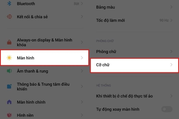Cách chỉnh cỡ chữ trên Samsung 5