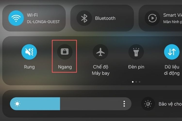 cách xoay màn hình samsung 2
