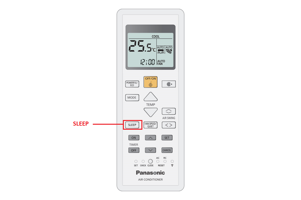 Cách sử dụng điều khiển điều hòa Panasonic tiết kiệm điện 4