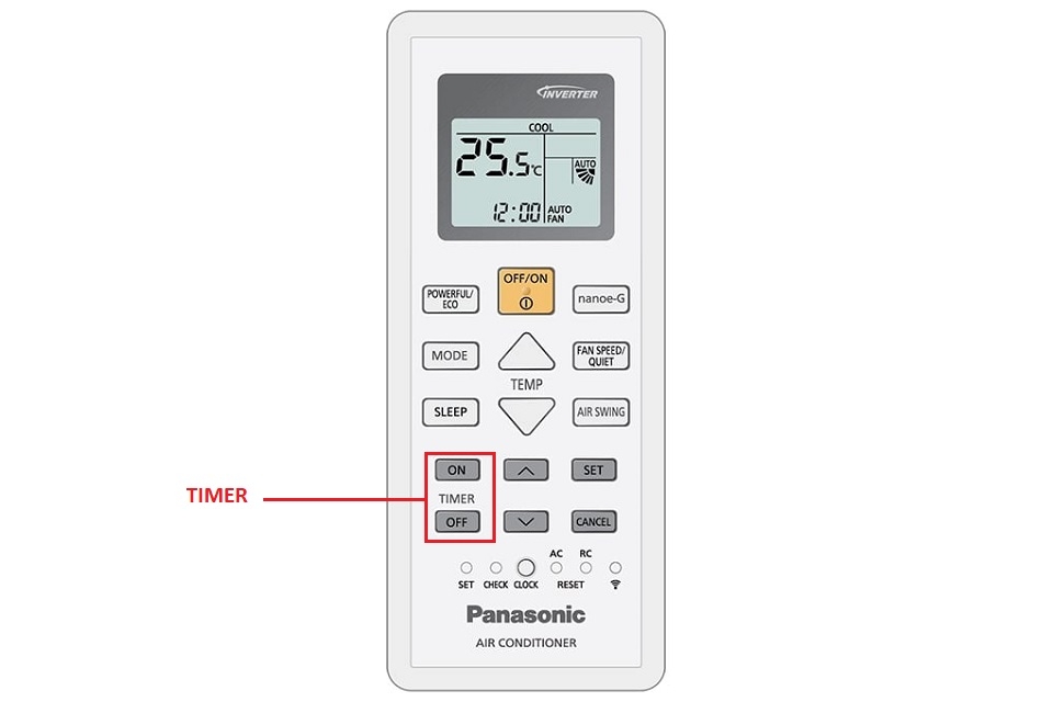 Cách sử dụng điều khiển điều hòa Panasonic tiết kiệm điện 5