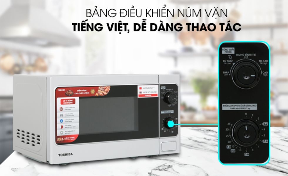 lò Toshiba 20 lít ER-SGM20(S1)VN