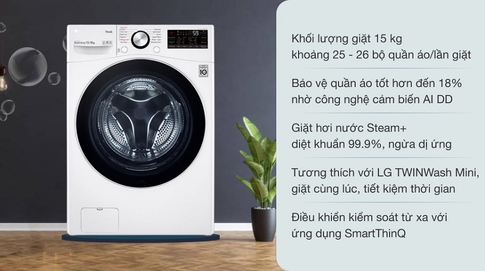 Tính năng máy giặt sấy LG