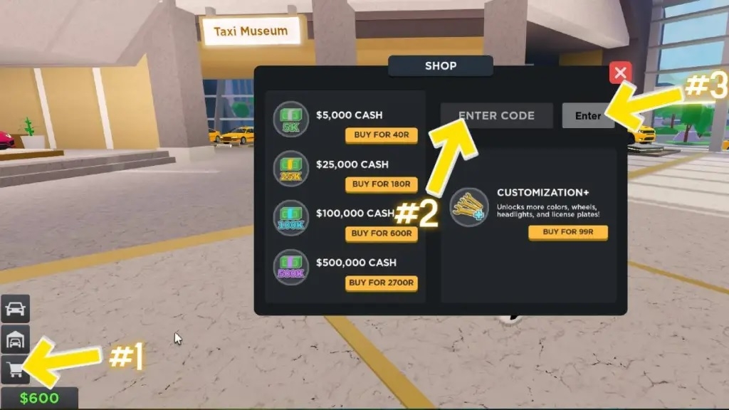 code taxi boss 6
