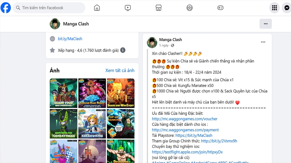 Tham gia các sự kiện game để nhận thêm nhiều mã code và quà tặng