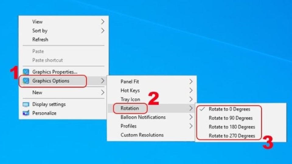 Cách khắc phục màn hình máy tính bị xoay ngang