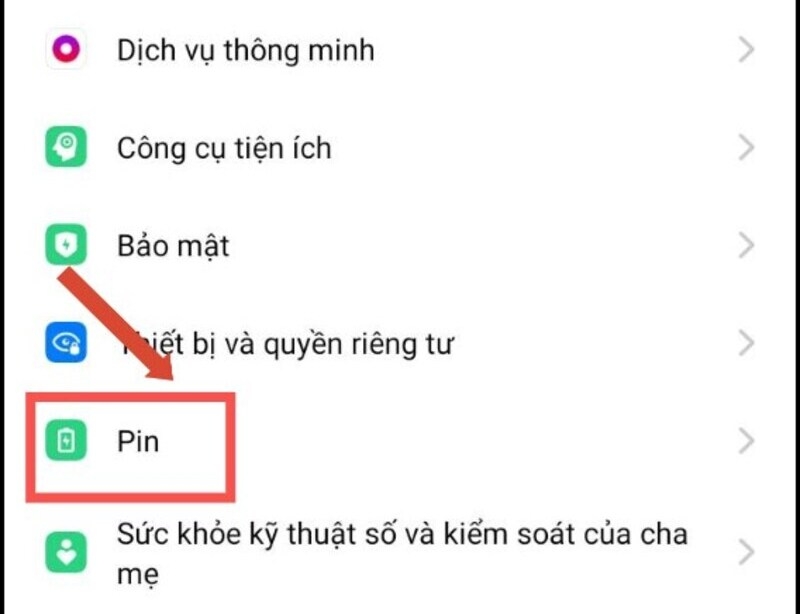 Hiển thị phần trăm pin OPPO (ảnh 5)
