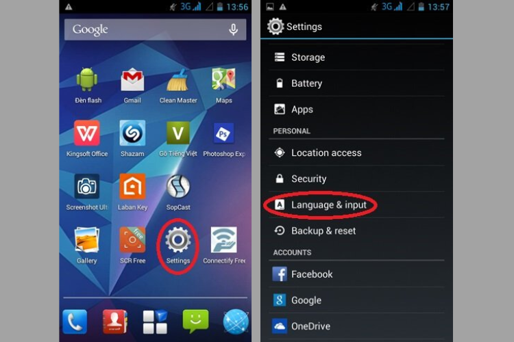 Cài đặt bàn phím tiếng Đức trên điện thoại Android