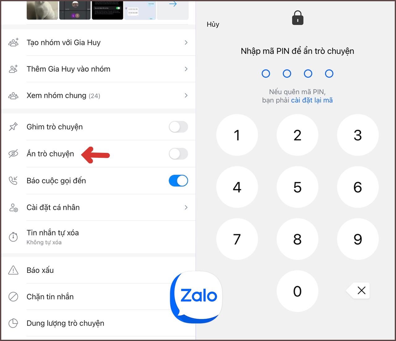cách khôi phục tin nhắn zalo trên điện thoại samsung tin nhắn ẩn