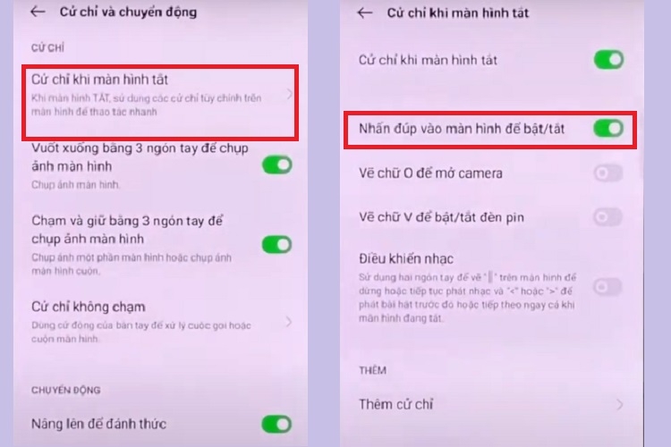 Cách chạm 2 lần mở màn hình OPPO (Hình 5)