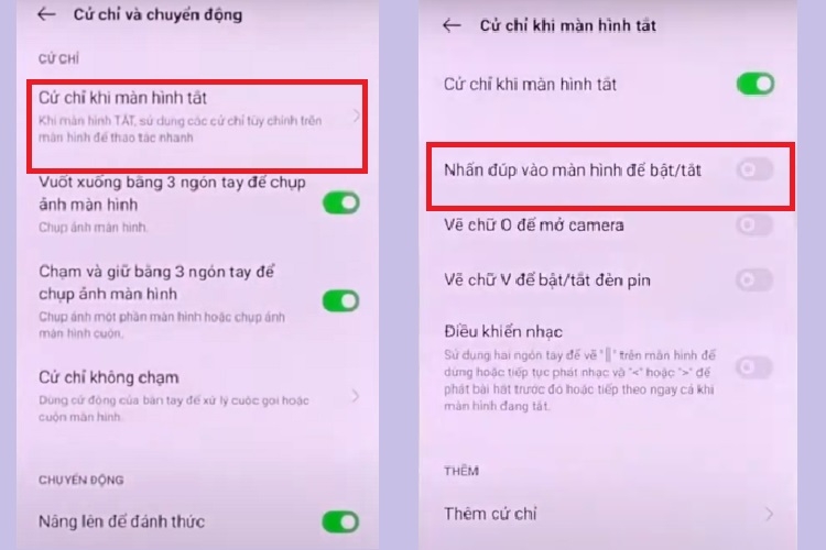 Cách chạm 2 lần mở màn hình OPPO (Hình 6)