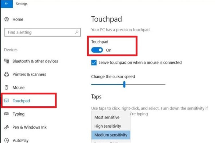 cách mở chuột cảm ứng trên laptop asus (hình 4)
