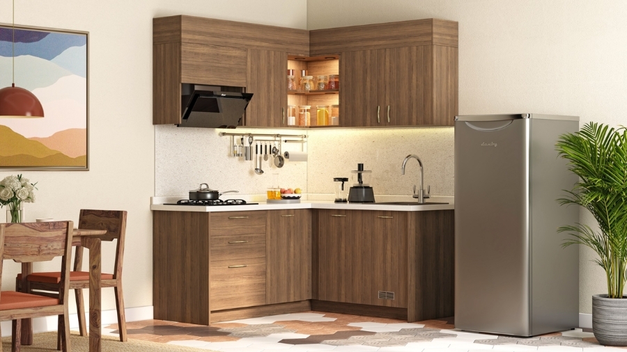 Ý tưởng bố trí bếp và chậu rửa chữ L tiện lợi (hình 3)