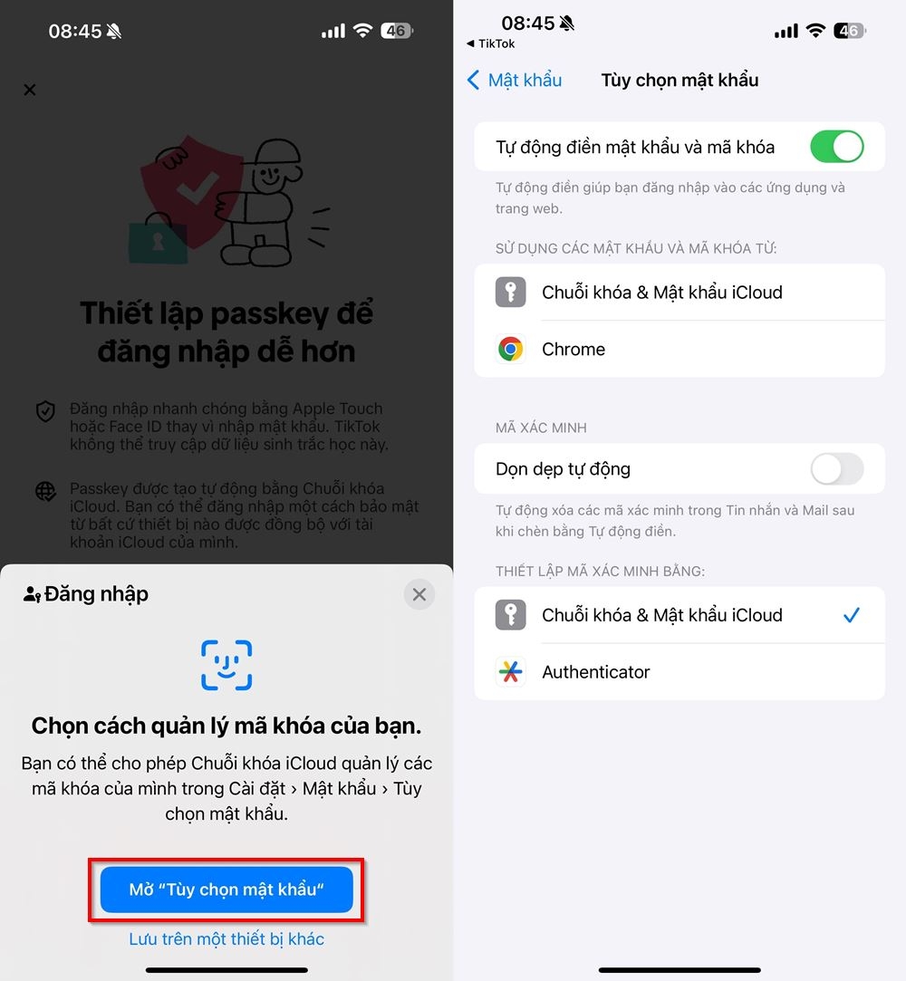 Cách sử dụng Passkey để đăng nhập TikTok 4