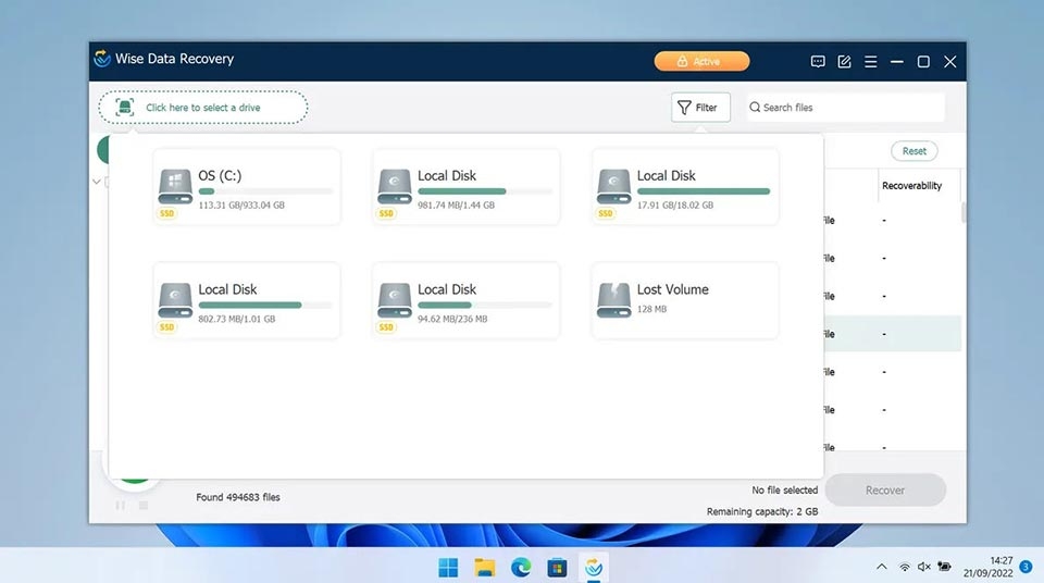 Wise Data Recovery - Ảnh 03