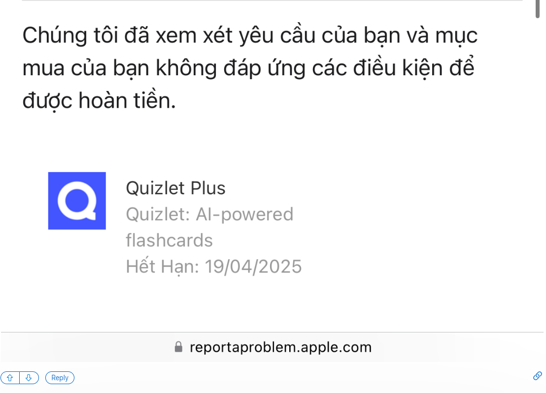 Tại sao yêu cầu hoàn tiền Apple bị từ chối và làm sao khắc phục? 3