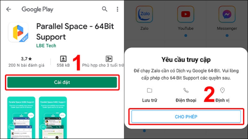 Cách cài đặt 2 Zalo trên điện thoại Samsung (ảnh 11)